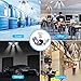 Qimedo Garage Lighting 80W, 8000lm Deformable Led Garage Lights , Shop Work Light with 3 Adjustable Wings,Tribright Garage light for Workshop, Warehouse (No Motion Detection)