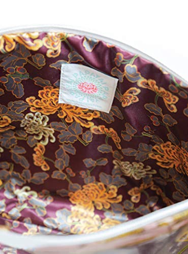 Papaya: Large Tassel Pouch, Artistic Cosmetic Bag, Carry-All Travel Clutch (Love Multiplies)