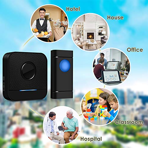 Door Chime Bistee Wireless Door Alarm Contact Sensor Door Open Bell 600