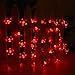 Qedertek Flower Solar Outdoor String Lights, 21ft 50 LED Fairy Blossom Christmas Lights Halloween Lights Decorative Lighting for Indoor, Home, Garden, Patio, Lawn, Party and Holiday Decoration (Red)