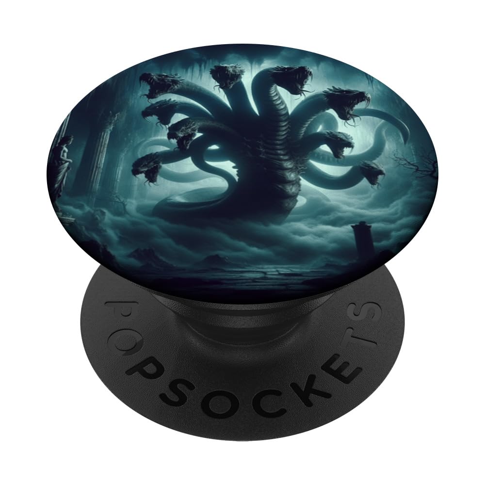 Hydra Kraken Magic Cryptid Horror Greek Mythology Graphic PopSockets Swappable PopGrip