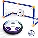 Kids Toys Hover Ball Soccer Ball Toy with 2 Goals, Hover Ball Set with LED Light, Excellent Time Killer for Boys/Girls, Air Soccer Disk with Foam Bumper for Indoor Games, An Inflatable Ball Included