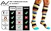 Compression Socks (1 pair) for Women & Men (Savvy Stripes, L/XL)