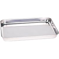 WEZVIX Baking Sheet Stainless Steel Baking Tray Cookie Sheet Oven Pan Rectangle Size 12.5 x 10 x 1 inch, Non Toxic & Healthy,