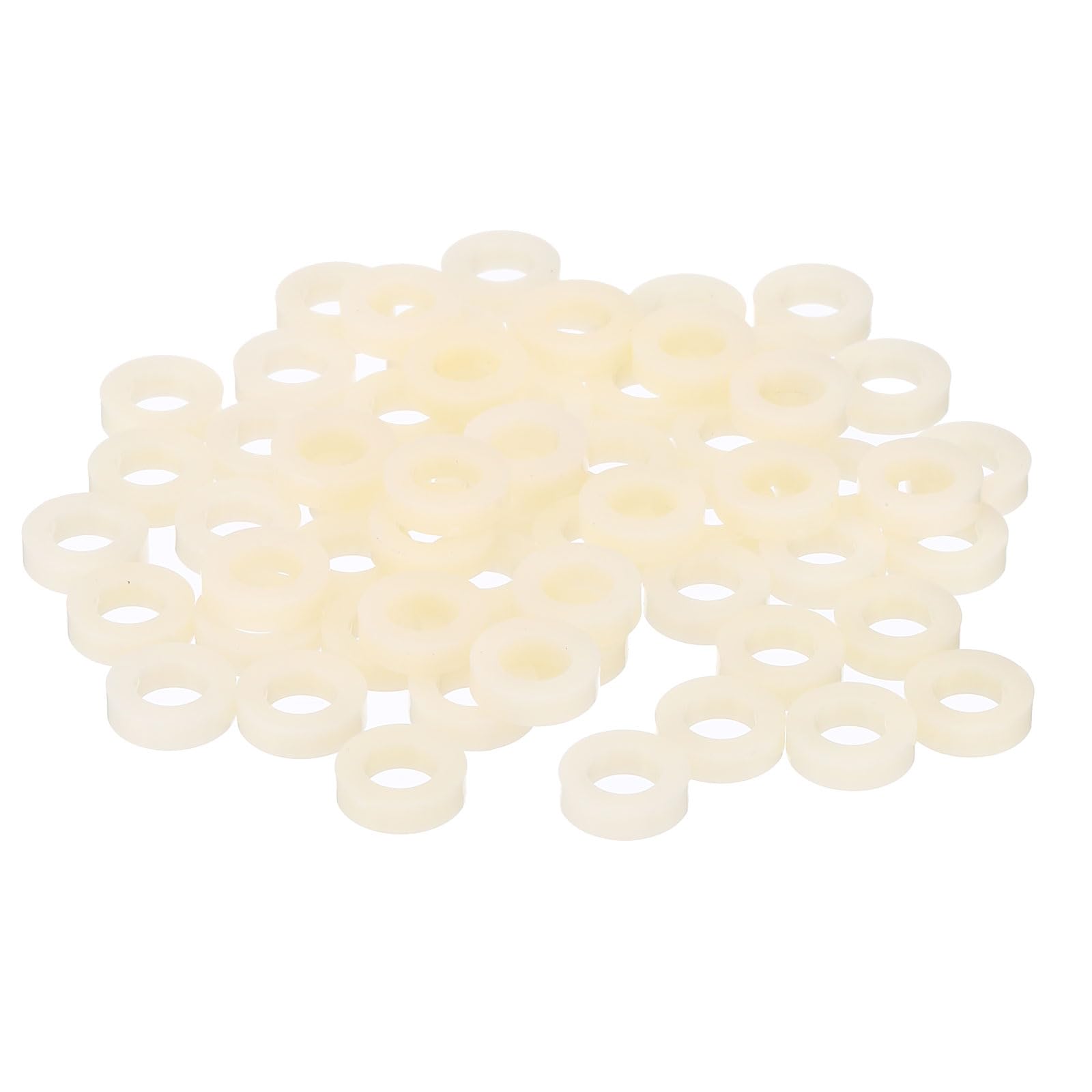 PATIKIL M6 Round Spacer Washer Set, 120 Pcs ABS Plastic Spacer Washer 6.2mm ID, 11mm OD, 3mm Length for M6 Screws — image 1