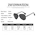 FEIDU Polarized Aviator Sunglasses for Men Driver Sun Glasses Unisex FD9009(Black/Gun)