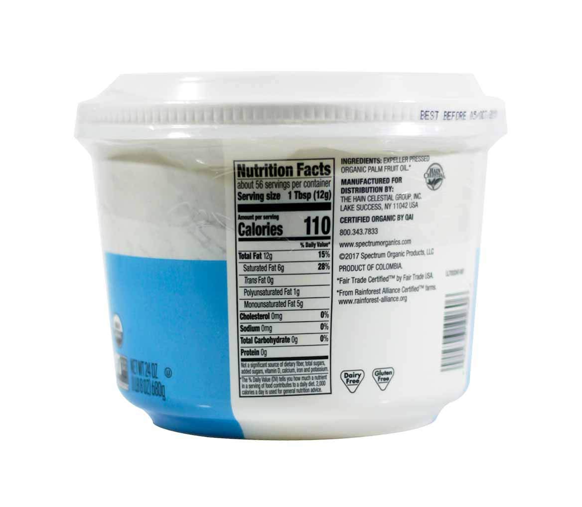 Spectrum Organic All Vegetable Shortening 24 Oz Pack Of 2 Grocery Gourmet Food Amazon Com