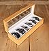 Solid Wood Watch Box Organizer with Glass Display Top by Case Elegance