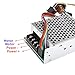 Motor Speed Controller, DC10V-55V PWM Brushed DC Motor Speed Controller Adjustable Driver CW CCW Reversible Switch with Digit Display