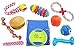 KLEEGER Dog Toy Set: Durable 10-Pack Puppy Toy Package with Storage Bag, Top Interactive Puppy Chewing & Teething Toys/Keep Your Dog Active & Happy Indoors & Outdoors (Squeaky Mix)