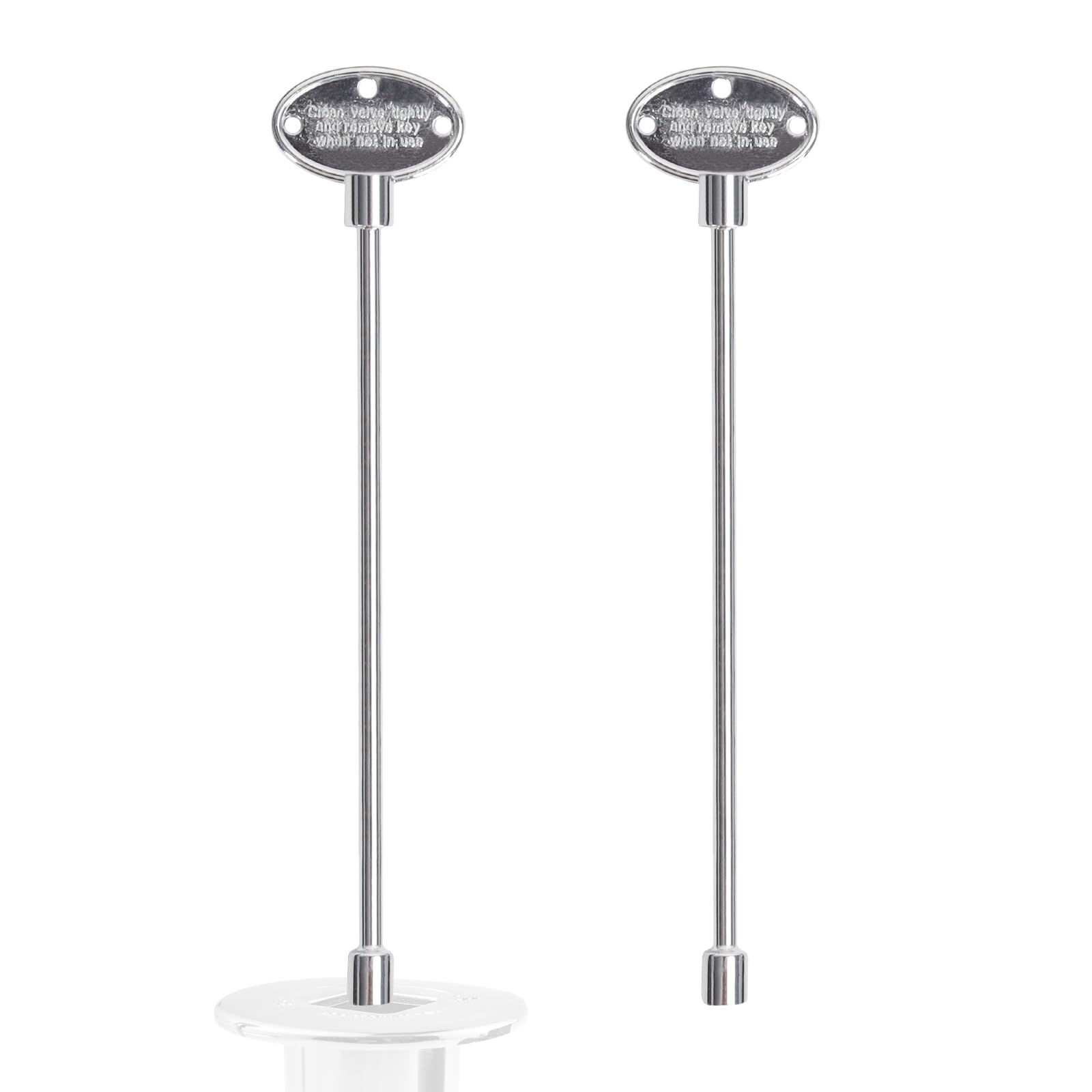 View 1 of MOASKER 2 Pieces Universal Gas Fireplace Valve Key, Long Gas Fireplace Key, Gas Shut Off Key Tool for Natural Gas Fire Pit Accessories, 1/4" and 5/16" Turn Ball Valve - 18 Inches