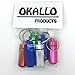 Okallo Products Small Aluminum Survival Pill and Medicine Capsules Containers (Waterproof) - 6 Pack