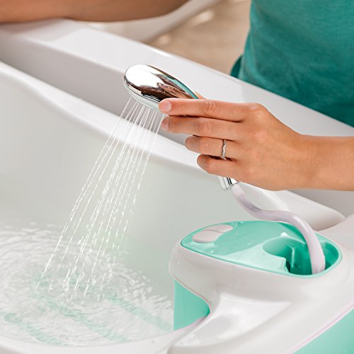 Summer Lil Luxuries Whirlpool Bubbling Spa & Shower Bath Tub, Aqua