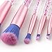 Makeup Brushes Set, 7pcs/set Colorful Floating Sequins Foundation Blending Blush Eyeliner Face Powder Makeup Brush Kit Beauty Cosmetic Tools (7 Pcs)
