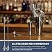Heavyweight Bar Spoons - Set of 2 Smooth Handle Professional Quality Barspoons