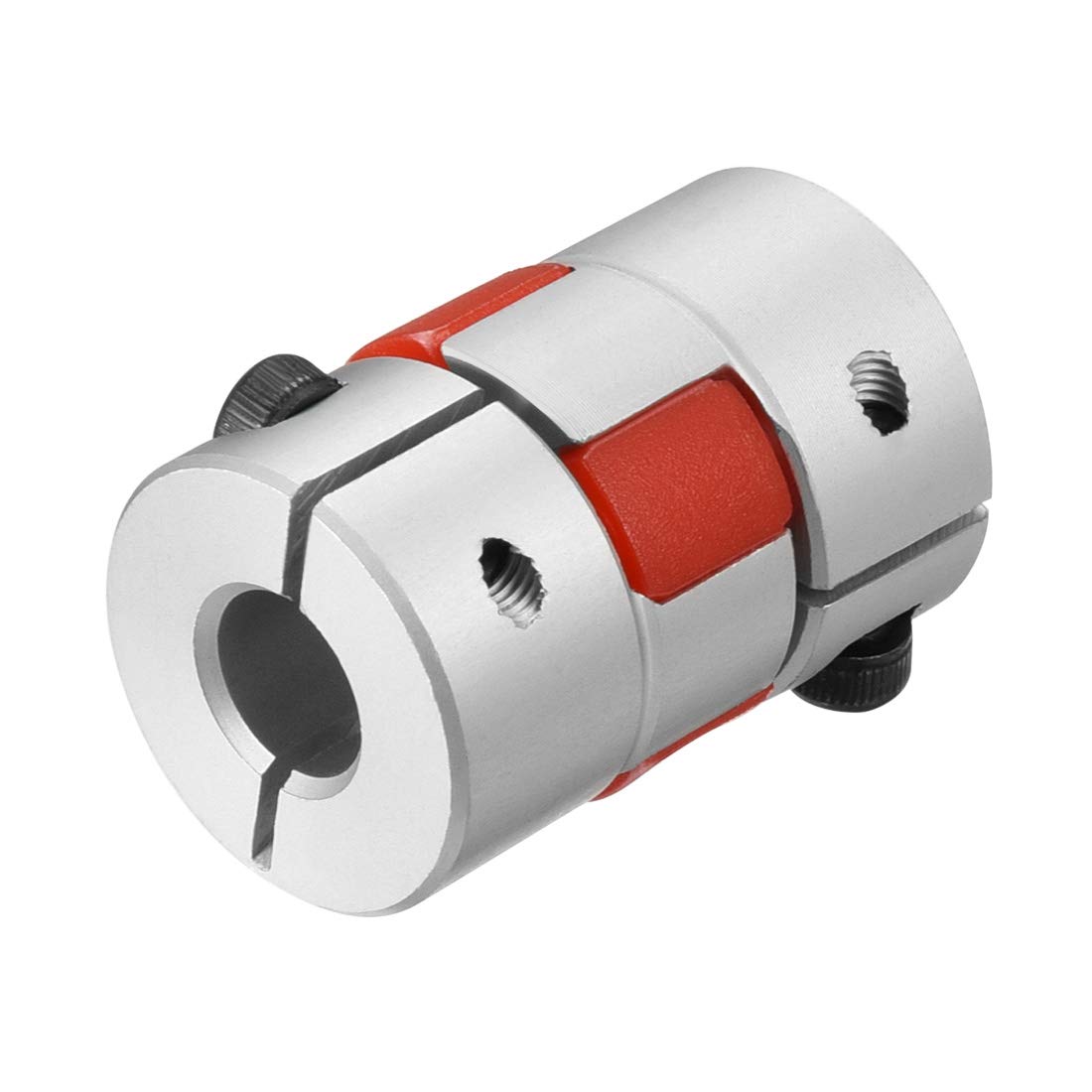 Sourcingmap Shaft Coupling 8mm to 10mm Bore L30xD20 Flexible Coupler Joint for Servo Stepped Motor
