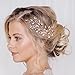 Artio Wedding Hair Pins Accessories with Crystals and Beads for Brides and Bridesmaids 3PCS (Silver)