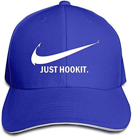 Just Hook It Fishing Snapback Cap Fitted Baseball Caps RoyalBlue