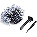 Qedertek Flower Solar Outdoor String Lights, 21ft 50 LED Fairy Blossom Christmas Lights Halloween Lights Decorative Lighting for Indoor, Home, Garden, Patio, Lawn, Party and Holiday Decoration (Red)
