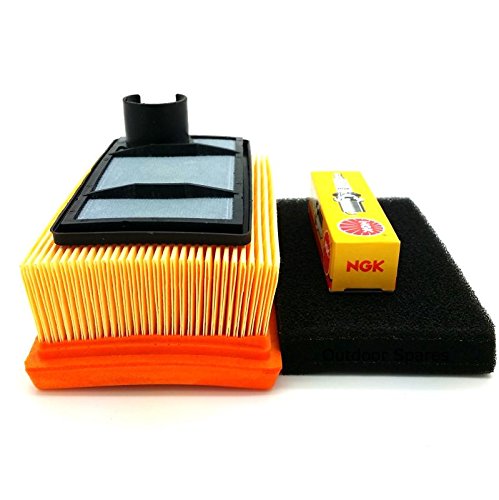 Outdoor Spares Limited Quality Replacement Stihl TS400 Disc Cutter Air Filter Set & Genuine NGK Plug
