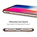 iPhone Xs/X Case, RANVOO Ultra Slim Thin Clear Case with Premium Flexible Chrome Bumper and Transparent TPU Back Plate Protective Cover for iPhone Xs/X, Gold