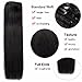 Standard Weft 8 Inch 65g Clip in 100% Real Remy Human Hair Extensions 8 Pieces 18 Clips #1 Jet Black