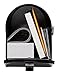Gibraltar Mailboxes Elite Medium Capacity Galvanized Steel Black, Post-Mount Mailbox, E1100B00