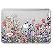 GMYLE MacBook Air 13 Inch Case A1466 A1369 Old Version 2010 2017, Hard Shell Plastic Clear Crystal Glossy Snap On Cover (Plum Floral Garden)