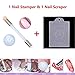 Tingbeauty Nail Stamping Plates Kit Sets 6pcs Nail Plate Template Image Plate With 1 Nail Stamper & 1 Nail Scraper