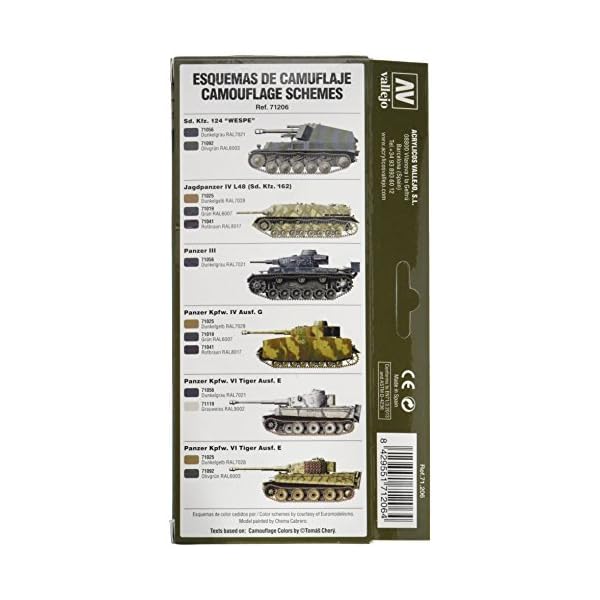 Vallejo Acrylicos "Deutsche Farben 1940-1945â Model-Air-Set, 17 ml (8er Pack), grau – Bild 3