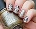 CICI&SISI Nail Art Stamp Set Jumbo 2-Set of 6 JUMBO Nail Art Polish Stamping Manicure Accessories Kit All New Designs w/ FREE Stamper&Scraper Tool Set