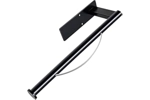 Paper Towel Holder Under Cabinet, Single Hand Operable Tearing Off Paper with Damping Effect, Both Available in Adhesive and 