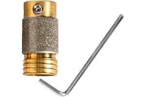 MIANTANG MCBL58 Diamond Grinding Bit 5/8" Brass Core Abrasive Wheel Automatic Water Feeding Stained Glass Grinder Head Making Tool Standard Spare Parts (5/8 Inch)