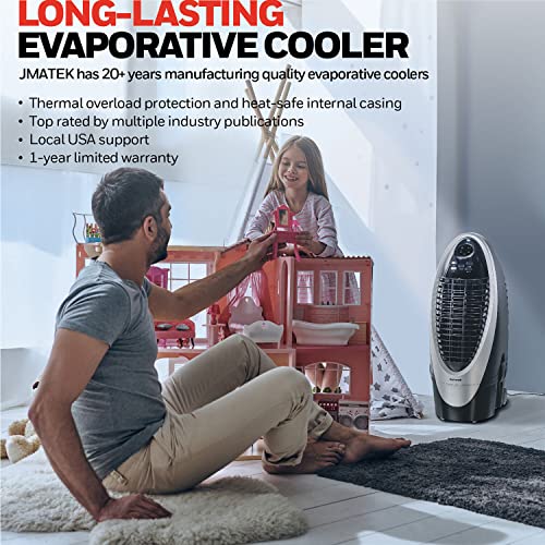 Honeywell 300 CFM Indoor Portable Evaporative Cooler, Fan & Humidifier with Detachable Tank