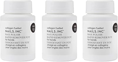 Nails.INC Nail Polish Remover Pot Trio - Collagen, Coconut, Acetone Free