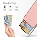 iPhone 8 / iPhone 7 Case, DesignSkin [Slider] [Sliding Card Holder Slot] Extreme Heavy Duty 3-Layer Bumper Protection Wallet Cover with Card Holder Case Cover for iPhone 7/8 - Rose Gold