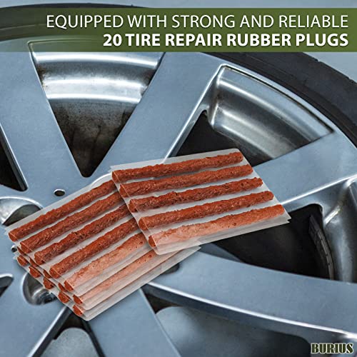 T Handle Tire Repair Plugs Tire Plug Kit Heavy Duty Professional Tire