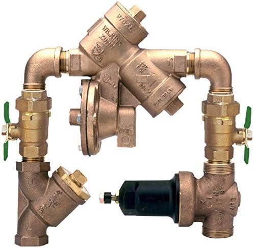 Zurn Wilkins Model 112-975XL2VRS 1-1/2" Pre-Set Series Pre-Plumbed Backflow Station, FNPT X FNPT, Regulator, Strainer