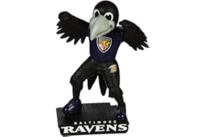 Team Sports America NFL Baltimore Ravens Fun Colorful Mascot Statue 12 Inches Tall