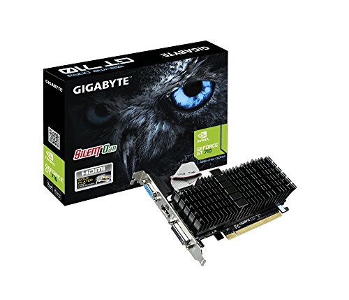 Placa de Vídeo VGA Gigabyte GeForce GT 710 GB GDDR3 64bits GV-N710SL-1GL REV2.0