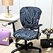 Jinzio Computer Office Chair Cover - Split Protective & Stretchable Cloth Polyester Universal Desk Task Chair Chair Covers Stretch Rotating Chair Slipcover, Marine Blue