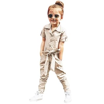 kids khaki jumpsuit