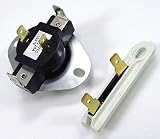 Edgewater Parts 3387134 & 3392519 Cycling Thermostat & Thermal Fuse for Whirlpool & Kenmore Dryer