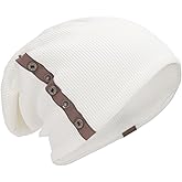 Winter Slouchy Knit Beanie Hat - Warm & Soft Cold Weather Funky Skull Cap