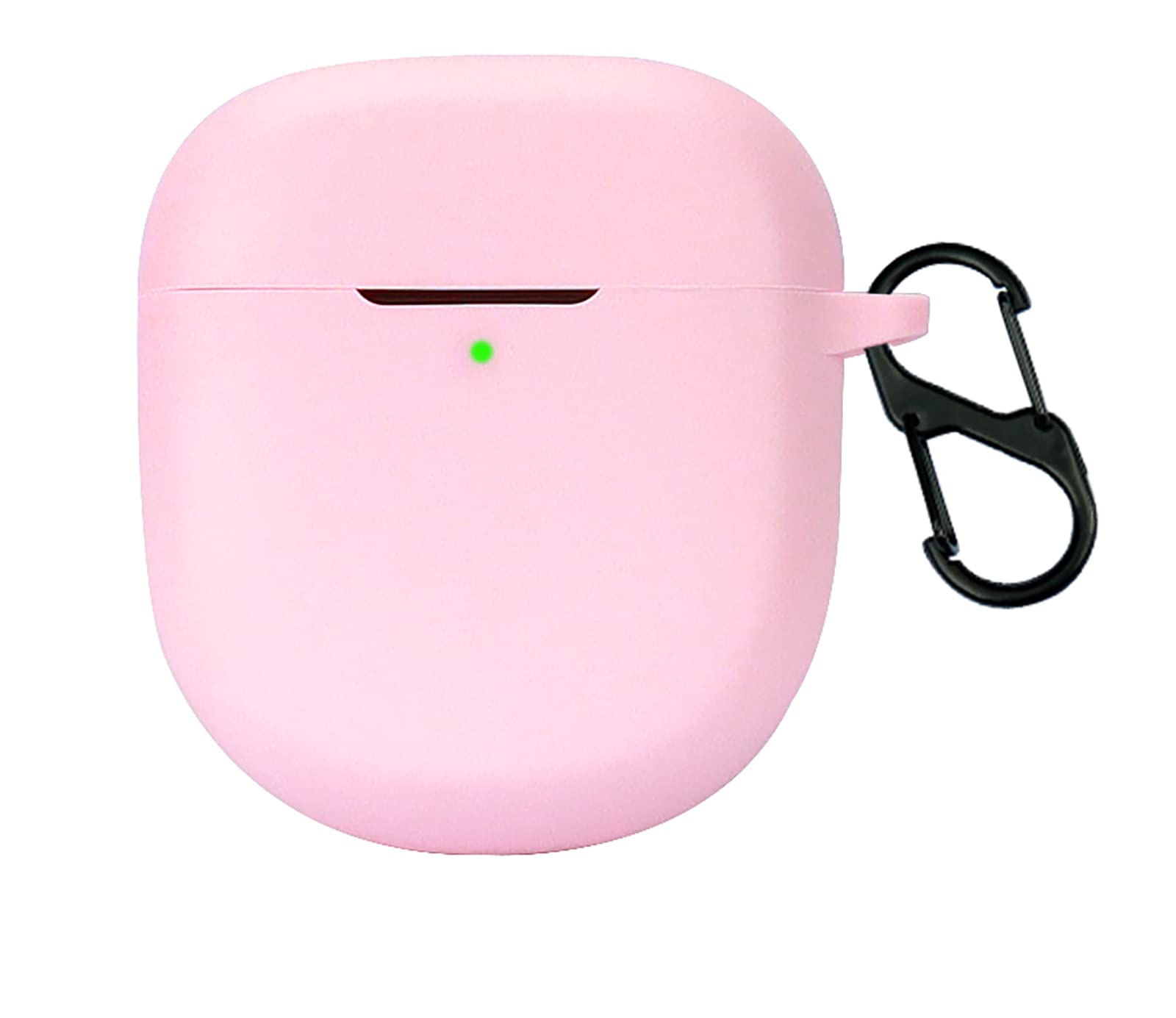 GIOPUEY Cilicone Case Compatible with Bose QuietComfort Earbuds II/Ultra 2023, Ultra-thin soft Cover, Slim-Fit,Anti-Fall,Not Easy to Dirty - Pink