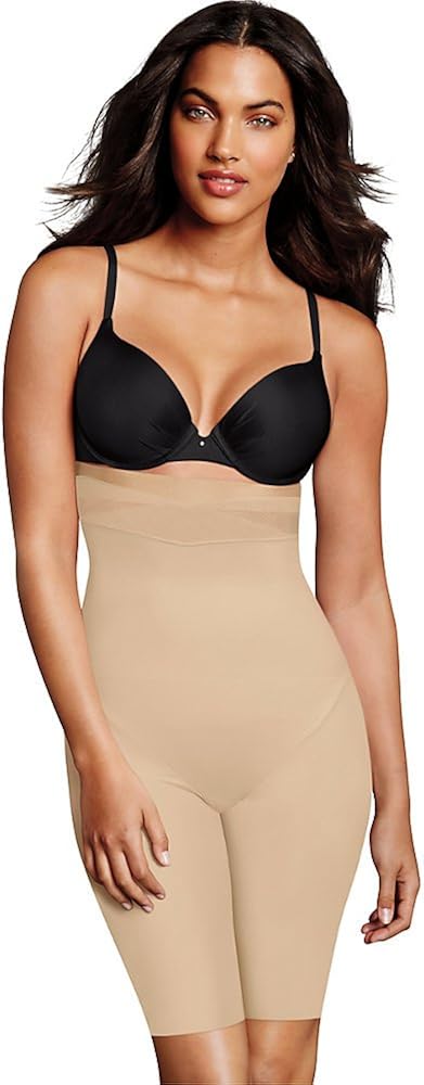 Maidenform Women's Skin Spa High Waist Thigh Slimmer DM0047 at  Women’s Clothing store