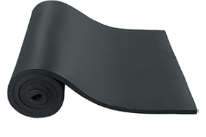 FLKQC Neoprene Sponge Foam Rubber Roll Without Adhesive | Neoprene Rubber Roll, Padding Sheet, Cut to Multiple Dimensions and Lengths for DIY Padding Gaskets (1/2" x 17" x 60")