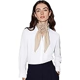 COtheSumay Women's Detachable Rose Flower Chiffon Scarf – Elegant Long Fashion Scarf, Versatile Hair Ribbon & Neck Kerchief