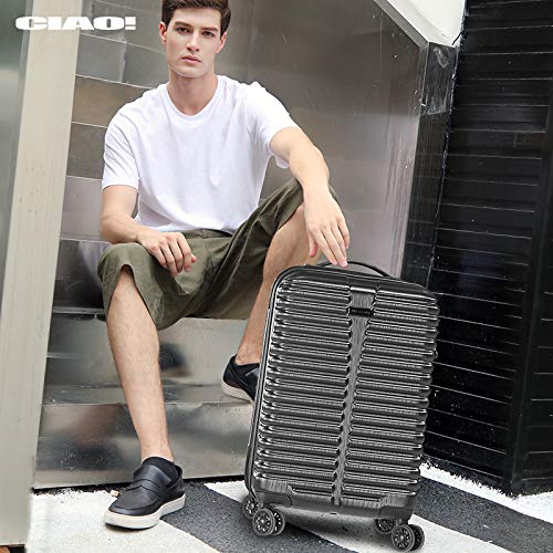 Ciao Durable 20 Inch Carry On Bag Scratch Resistant 100
