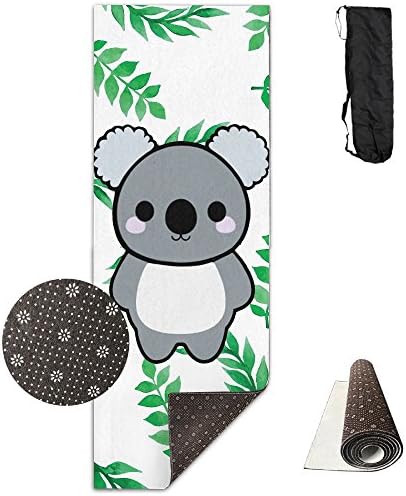 FHIEOMAT Unisex Cartoon Little Cute Koala Yoga And Pilates Mat Exercise Mat With Carrying Bag